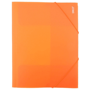 Mapa plastic cu elastic A4 Daco - Portocalie