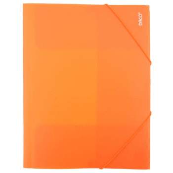 Mapa plastic cu elastic A4 Daco - Portocalie