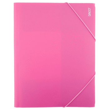 Mapa plastic cu elastic A4 Daco - Roz