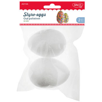 Oua polistiren 8cm Daco 2buc