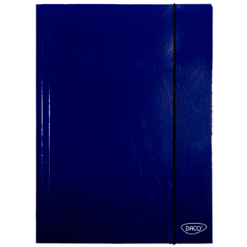 Mapa carton cu elastic A4 Daco - Albastra