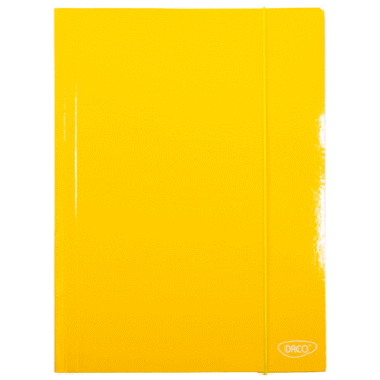 Mapa carton cu elastic A4 Daco - Galbena