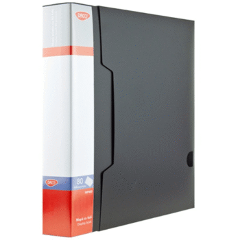 Mapa plastic 80 folii Daco - Neagra