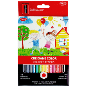 Creioane colorate Daco 18 culori