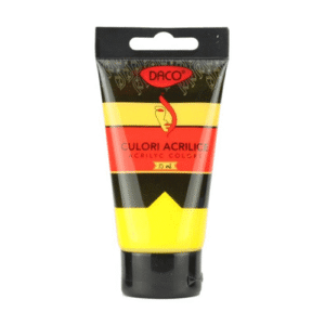 Culori acrilice Daco 75 ml - Galben Mediu