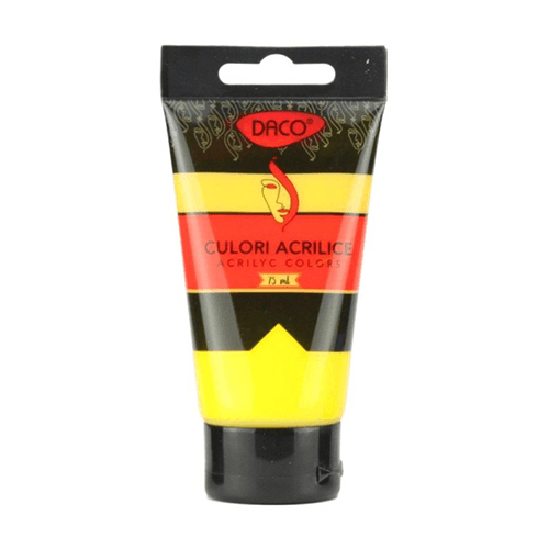 Culori acrilice Daco 75 ml - Galben Mediu Culori acrilice Daco 75 ml - Galben Mediu
