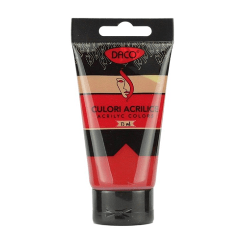 Culori acrilice Daco 75 ml - Rosu Carmin Culori acrilice Daco 75 ml - Rosu Carmin