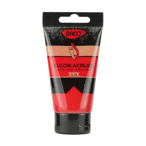 Culori acrilice Daco 75 ml - Rosu Permanent Culori acrilice Daco 75 ml - Rosu Permanent