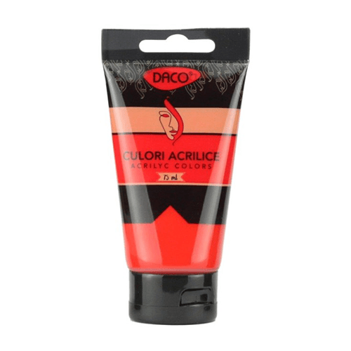 Culori acrilice Daco 75 ml - Rosu Scarlet Culori acrilice Daco 75 ml - Rosu Scarlet