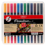 Pix liner si pensula Pensuliner 12 culori Daco
