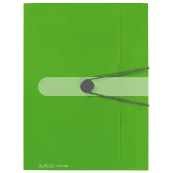 Mapa plastic buton cu elastic A4 30mm Herlitz EOTG - Verde Opac