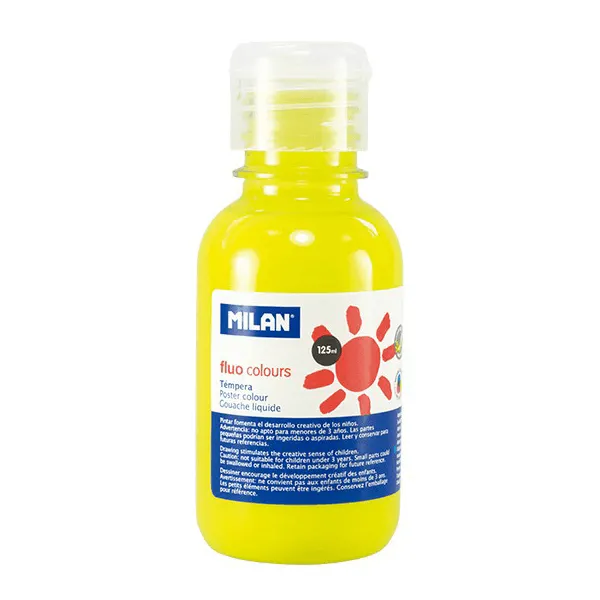 Tempera Milan 125ml Galben Fluorescent Tempera Milan 125ml Galben Fluorescent