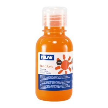 Tempera Milan 125ml Portocaliu Fluorescent