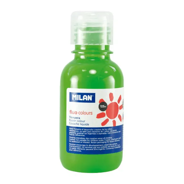 Tempera Milan 125ml Verde Fluorescent Tempera Milan 125ml Verde Fluorescent