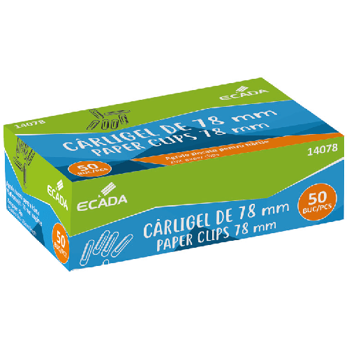 Agrafe hartie 78mm Ecada