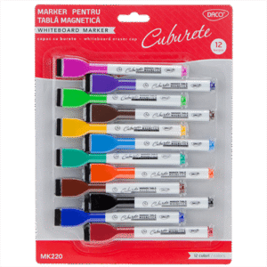 Marker tabla magnetica Daco 12 culori MK220