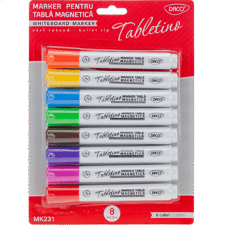 Marker tabla magnetica Daco 8 culori MK231