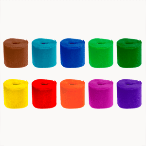 Hartie creponata colorata Daco 10 culori - 5 cm