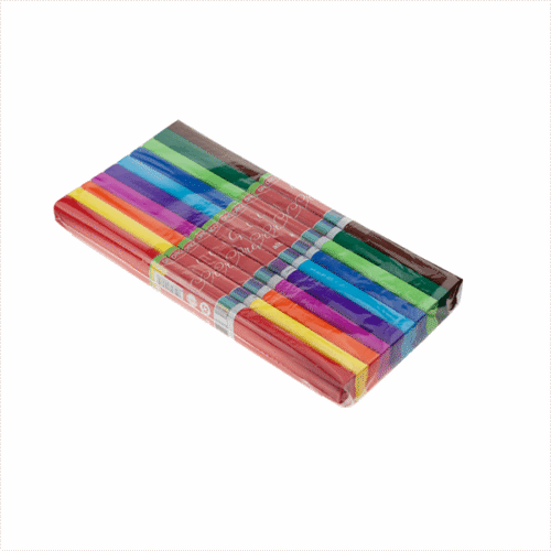 Hartie creponata colorata Daco 10 culori - scurta