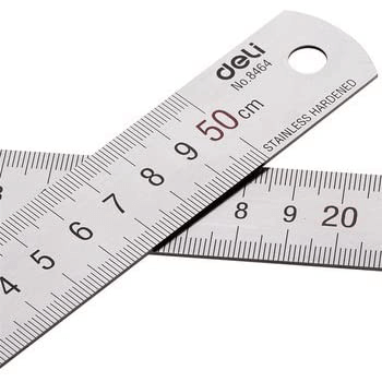 Rigla metal 50 cm Deli