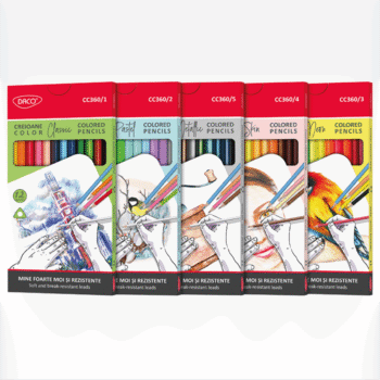 Creioane colorate pachet 5 seturi diferite Daco Color Me