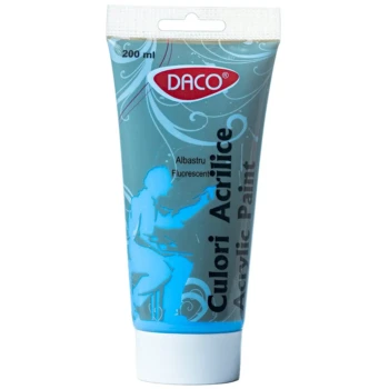 Culori acrilice Daco 200 ml - Albastru Fluorescent