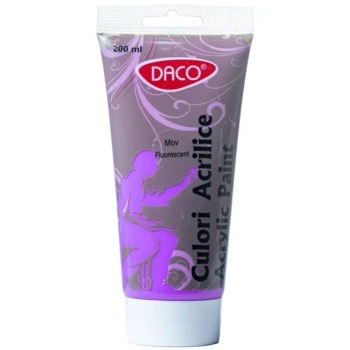 Culori acrilice Daco 200 ml - Mov Fluorescent