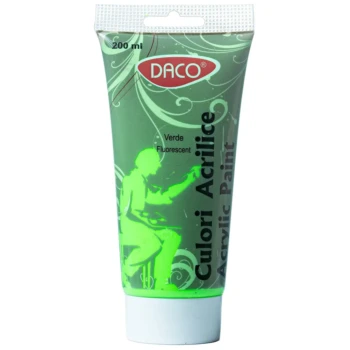 Culori acrilice Daco 200 ml - Verde Fluorescent