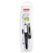 Stilou stangaci Herlitz My.Pen Negru-Alb + rezerva