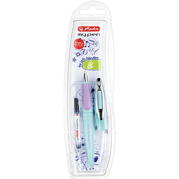 Stilou stangaci Herlitz My.Pen Turcoaz-Violet Stilou stangaci Herlitz My.Pen Turcoaz-Violet