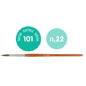 Pensula Milan seria 101 cu varf rotund - nr 22