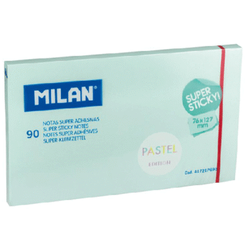 Notes autoadeziv 127x76mm Milan - albastru pastel