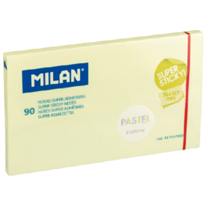 Notes autoadeziv 127x76mm Milan - galben pastel
