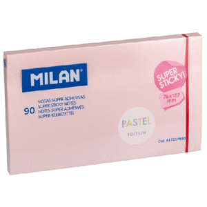 Notes autoadeziv 127x76mm Milan - roz pastel