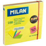 Notes autoadeziv 76x76mm Milan 4 culori fluo