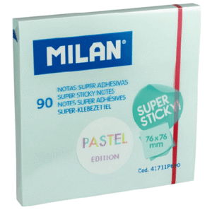 Notes autoadeziv 76x76mm Milan - albastru pastel