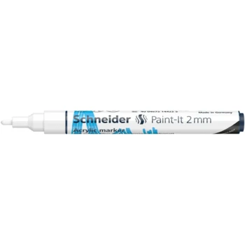 Marker vopsea acrilica Paint-It 310 2 mm Schneider Alb
