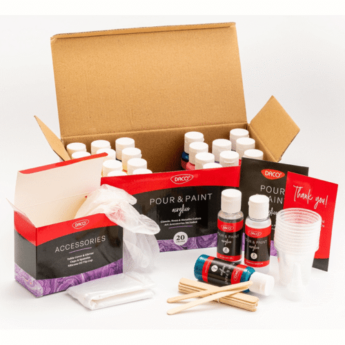 Culori acril 20 culori Daco Pouring CU324