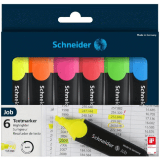 Marker evidentiator Schneider Job set 6 culori
