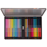 Creioane colorate cutie metalica Daco 30 buc 60 culori