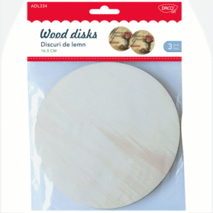 Disc lemn 16.5 cm Daco 3 bucati