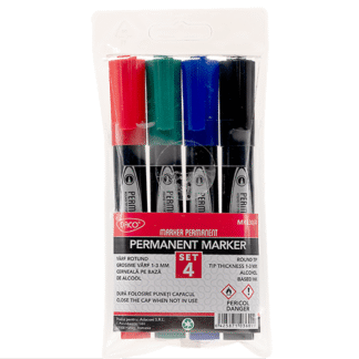 Marker permanent Daco 4 culori set