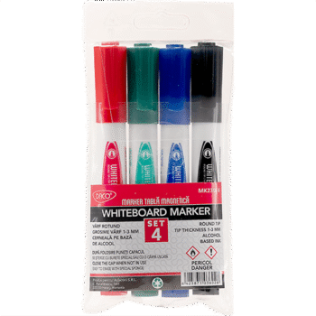 Marker tabla magnetica Daco 4 culori set