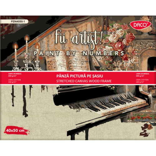 Panza pictura pe numere Daco 280g 40x50 cm 1