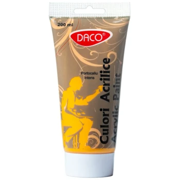 Culori acrilice Daco 200 ml - Portocaliu intens