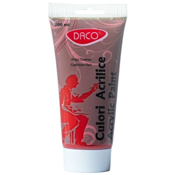 Culori acrilice Daco 200 ml - Rosu Cadmiu