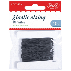 Elastic fir intins Daco 10m negru