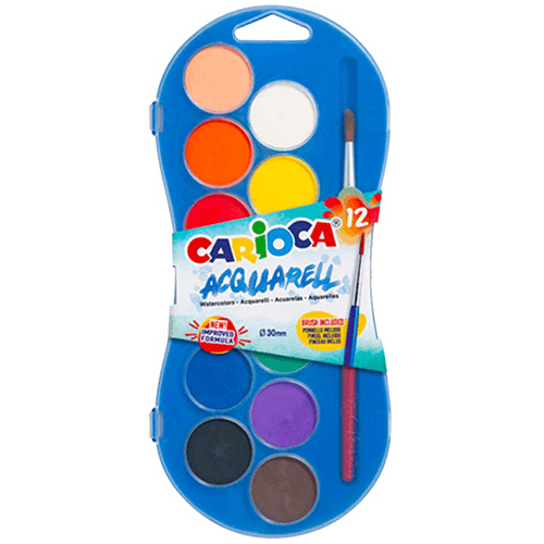Acuarele pastile Carioca 12 culori
