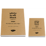 Bloc hartie alba-natur-neagra