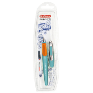Stilou Herlitz My.Pen Turcoaz-Orange + rezerva